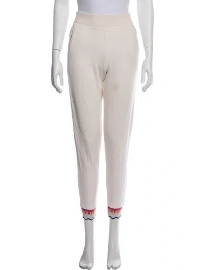 Pre-owned Opening Ceremony Embroidered Accent Sweatpants In Neutrals