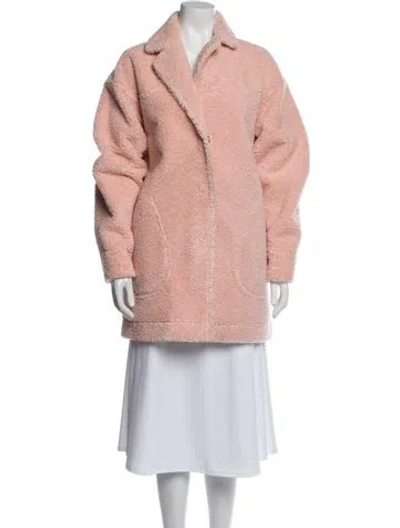 Pre-owned Opening Ceremony Faux Fur Coat In Pink