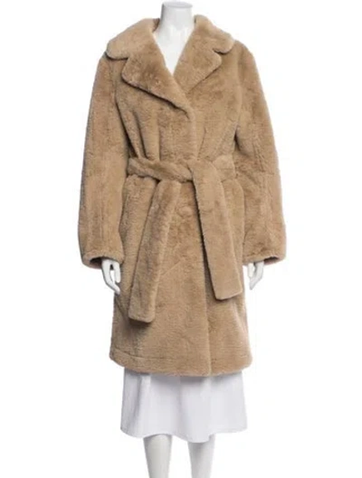 Pre-owned Opening Ceremony Faux Fur Coat W/ Tags In Brown