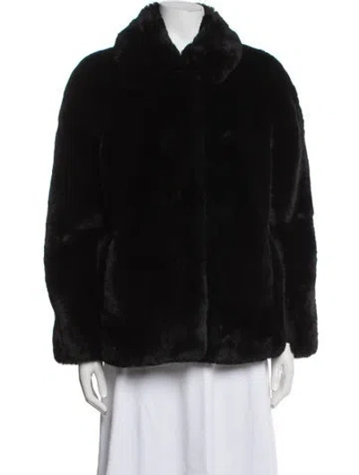 Pre-owned Opening Ceremony Faux Fur Jacket In Black