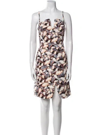 Pre-owned Opening Ceremony Floral Print Mini Dress In Black