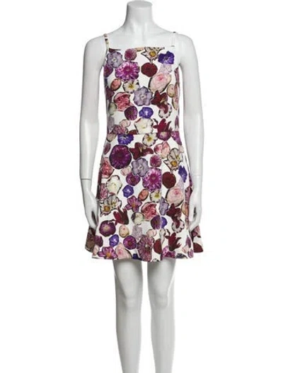 Pre-owned Opening Ceremony Floral Print Mini Dress In White