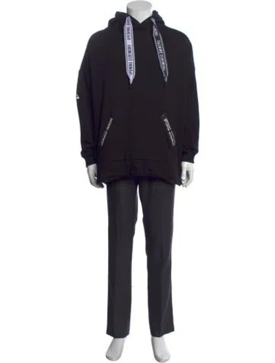 Pre-owned Opening Ceremony Graphic Print Crew Neck Hoodie In Black