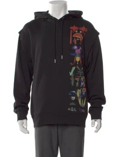 Pre-owned Opening Ceremony Graphic Print Crew Neck Hoodie W/ Tags In Black