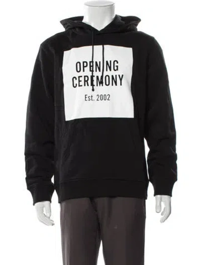 Pre-owned Opening Ceremony Graphic Print Crew Neck Hoodie W/ Tags In Black