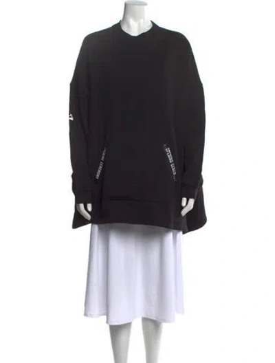 Pre-owned Opening Ceremony Graphic Print Crew Neck Sweatshirt In Black