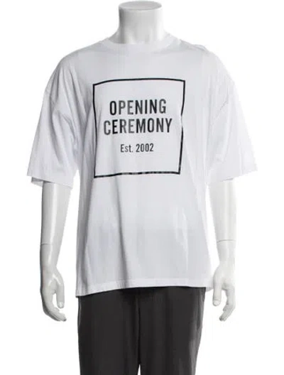 Pre-owned Opening Ceremony Graphic Print Crew Neck T-shirt In Black