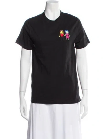 Pre-owned Opening Ceremony Graphic Print Crew Neck T-shirt In Gray