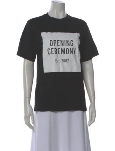 Pre-owned Opening Ceremony Graphic Print Crew Neck T-shirt In Gray