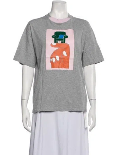 Pre-owned Opening Ceremony Graphic Print Crew Neck T-shirt In Multicolor