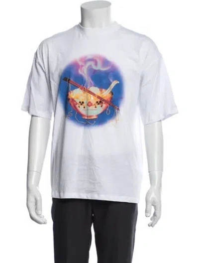 Pre-owned Opening Ceremony Graphic Print Crew Neck T-shirt W/ Tags In White