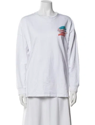 Pre-owned Opening Ceremony Graphic Print Crew Neck T-shirt In White