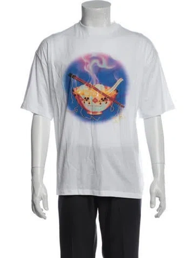 Pre-owned Opening Ceremony Graphic Print Crew Neck T-shirt In White