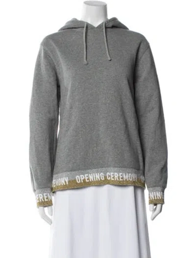 Pre-owned Opening Ceremony Graphic Print Jacket In Gray