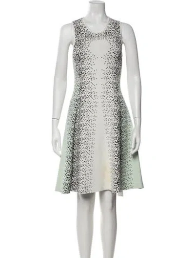 Pre-owned Opening Ceremony Graphic Print Knee-length Dress In Green