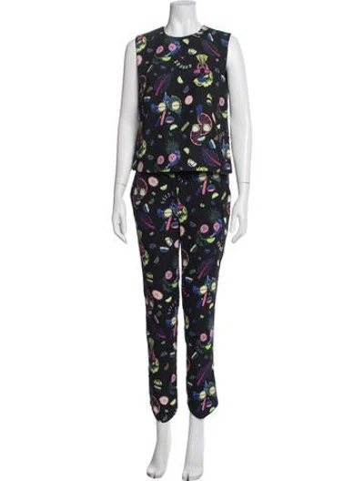 Pre-owned Opening Ceremony Graphic Print Pant Set In Blue