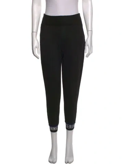 Pre-owned Opening Ceremony Graphic Print Straight Leg Pants In Black