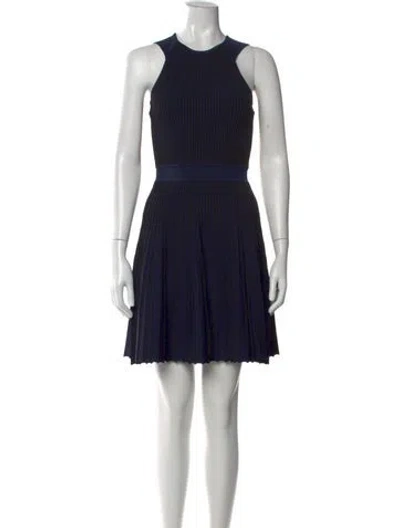 Pre-owned Opening Ceremony Halterneck Mini Dress In Blue