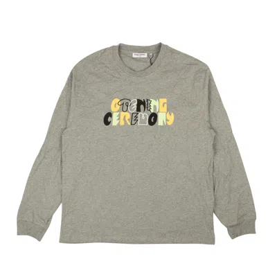 Opening Ceremony Heather Grey Ls Graphic Logo Tee