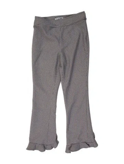 Pre-owned Opening Ceremony Houndstooth Print Straight Leg Pants In Multi