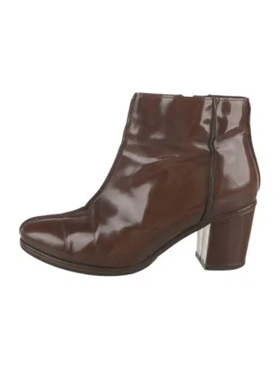 Pre-owned Opening Ceremony Leather Boots In Brown