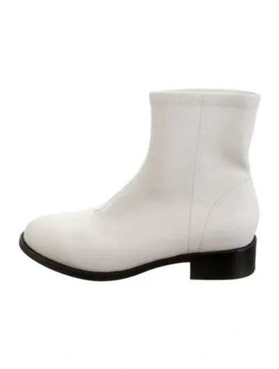 Pre-owned Opening Ceremony Leather Chelsea Boots In White