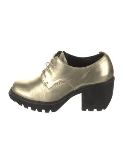 Pre-owned Opening Ceremony Leather Colorblock Pattern Lace-up Boots In Multi