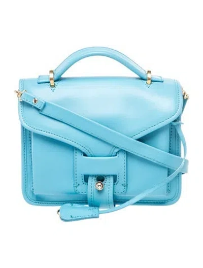 Pre-owned Opening Ceremony Leather Crossbody Bag In Blue
