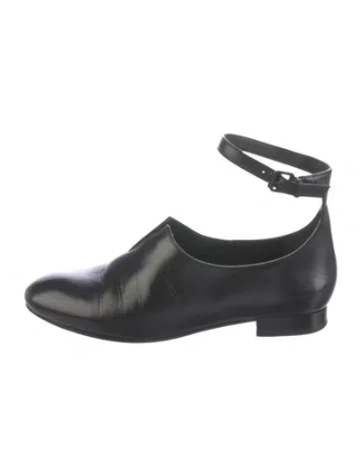 Pre-owned Opening Ceremony Leather Flats In Black