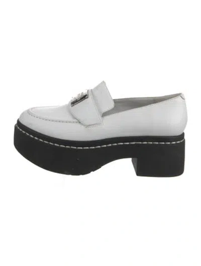 Pre-owned Opening Ceremony Leather Loafers In White