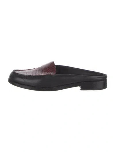 Pre-owned Opening Ceremony Leather Mules In Black