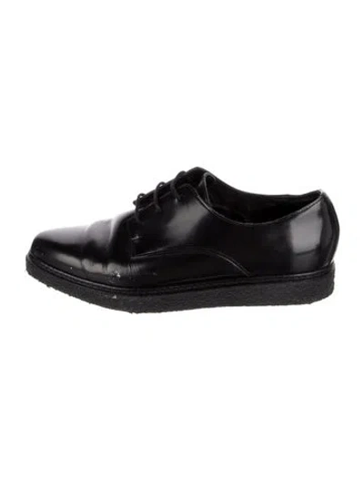 Pre-owned Opening Ceremony Leather Oxfords In Black