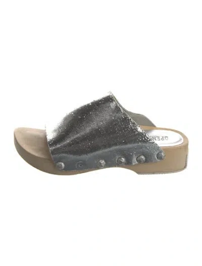 Pre-owned Opening Ceremony Leather Slides