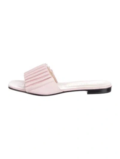 Pre-owned Opening Ceremony Leather Slides In Pink