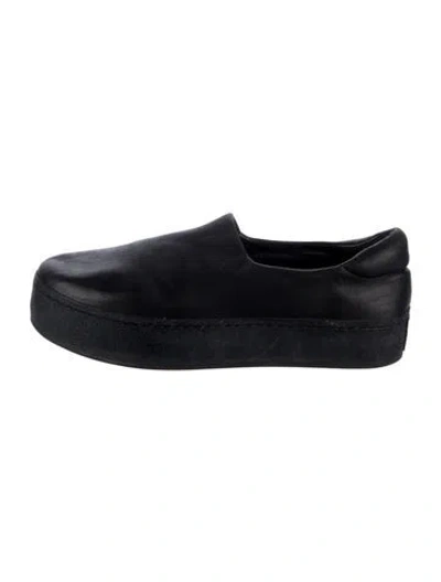 Pre-owned Opening Ceremony Leather Sneakers In Black
