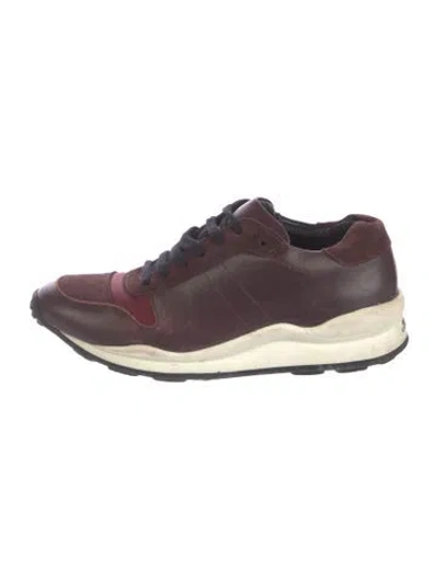 Pre-owned Opening Ceremony Leather Sneakers In Burgundy