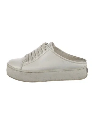 Pre-owned Opening Ceremony Leather Sneakers In White