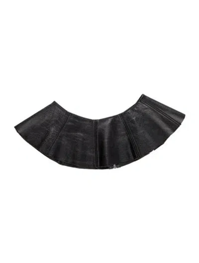 Pre-owned Opening Ceremony Leather Snood In Black