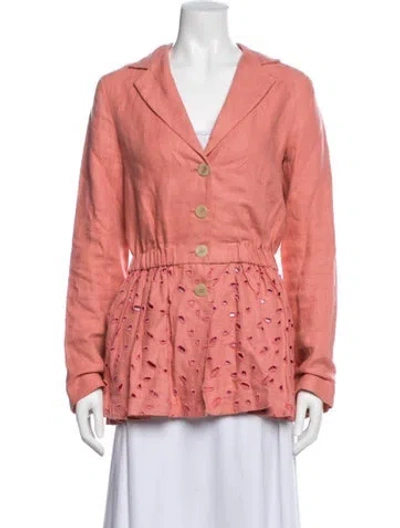 Pre-owned Opening Ceremony Linen Blazer In Pink