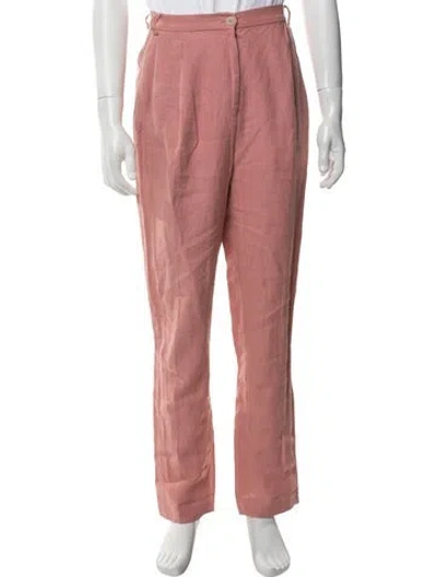 Pre-owned Opening Ceremony Linen Dress Pants In Pink