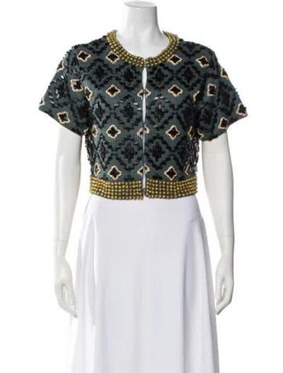 Pre-owned Opening Ceremony Linen Printed Sweater In Multi