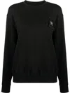 Opening Ceremony Logo-patch Cotton Top In Schwarz