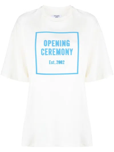 Opening Ceremony Logo-print T-shirt In Neutrals