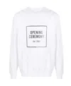 Opening Ceremony Woman Sweatshirt White Size L Cotton, Elastane In White