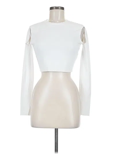 Pre-owned Opening Ceremony Long Sleeve Top Ivory Turtleneck Tops