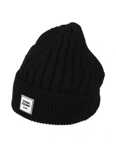 Opening Ceremony Man Hat Black Size Onesize Merino Wool