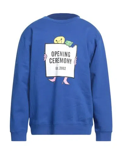 Opening Ceremony Man Sweatshirt Blue Size L Cotton