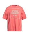 Opening Ceremony Man T-shirt Coral Size Xl Cotton In Red