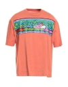 Opening Ceremony Man T-shirt Orange Size Xs Cotton In Orange