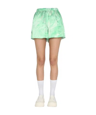 OPENING CEREMONY OPENING CEREMONY MARBLED PRINT ELASTICATED SHORTS